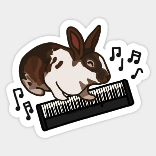 Keyboard Bunny Sticker